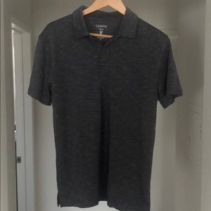 Grey Collared Short Sleeve Shirt
